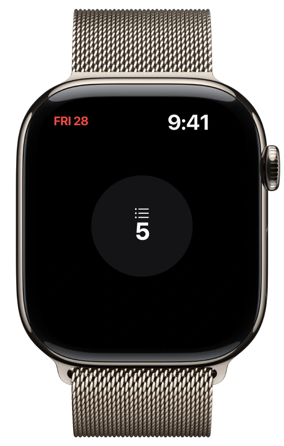 Timelane Remaining circular complication on Apple Watch